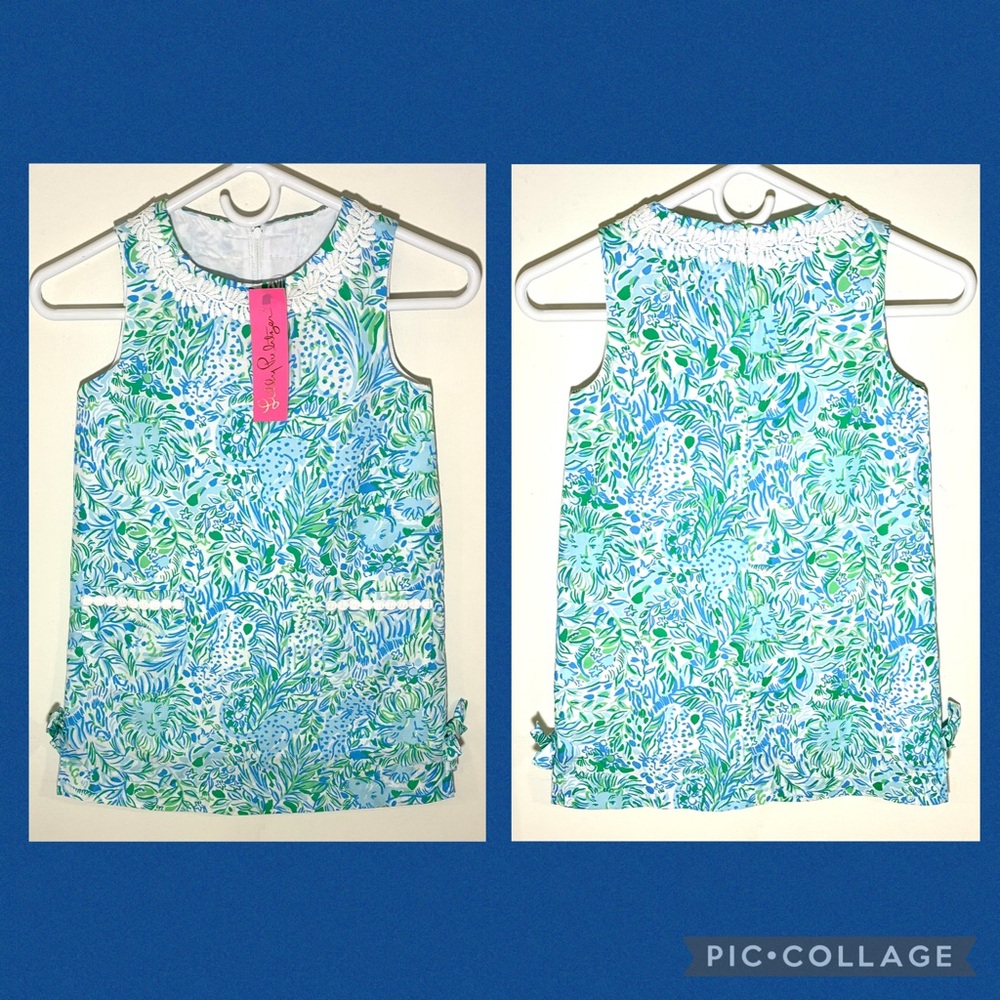 NWT Lilly Pulitzer Little Lilly Classic Shift Dress in Dandy Lions Pattern